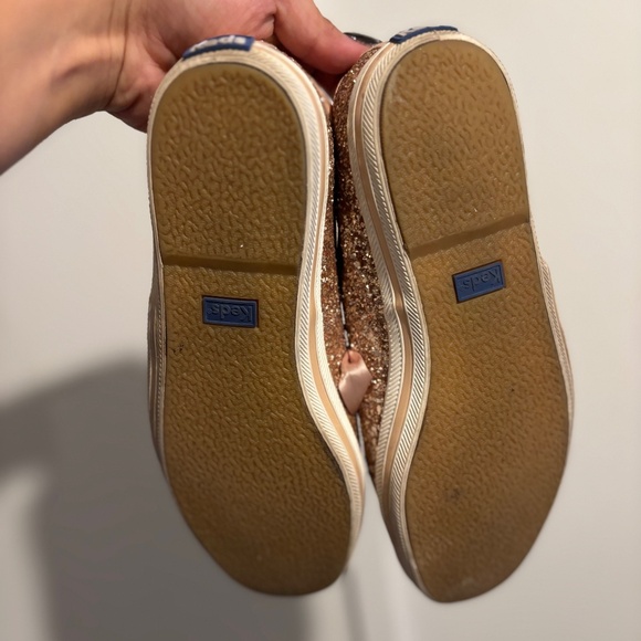 Keds x Kate Spade Rose Gold Sequin Sneakers - Picture 6 of 6